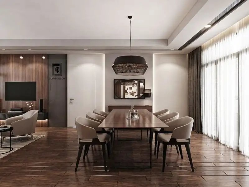 Phòng bếp ấn tượng với không gian linh hoạt Xây dựng Nhất Tín 1