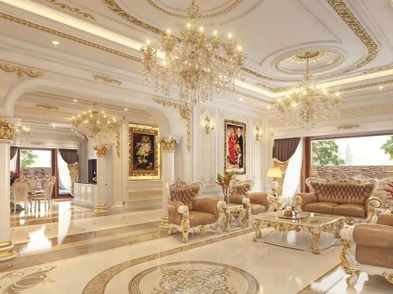 Phòng khách thiết kế độc đáo Xây dựng Nhất Tín 1