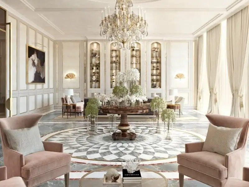 Phòng khách thiết kế độc đáo Xây dựng Nhất Tín 1