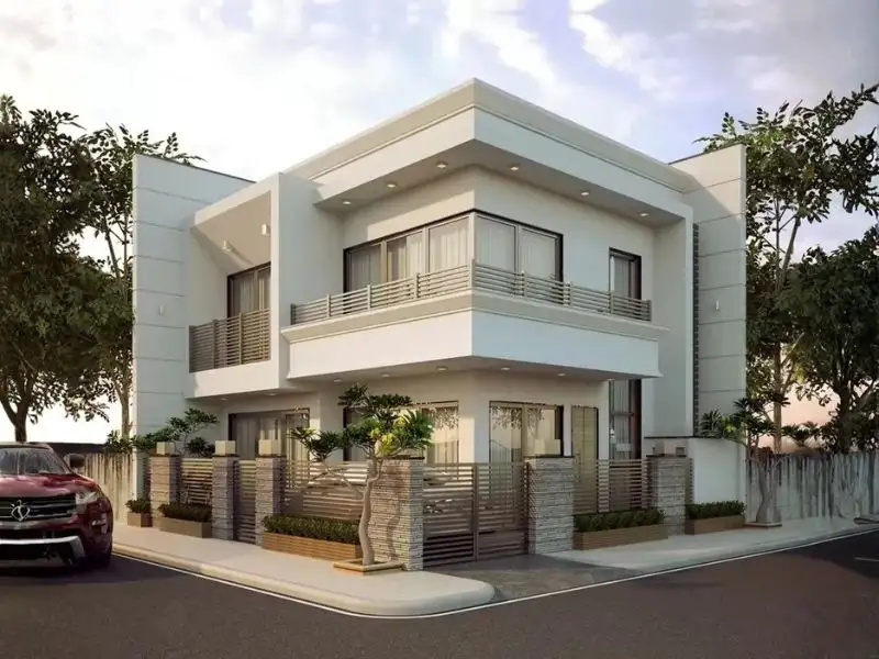 Thiết kế nhà 2 cổng bằng inox tối ưu chi phí Xây dựng Nhất Tín 1