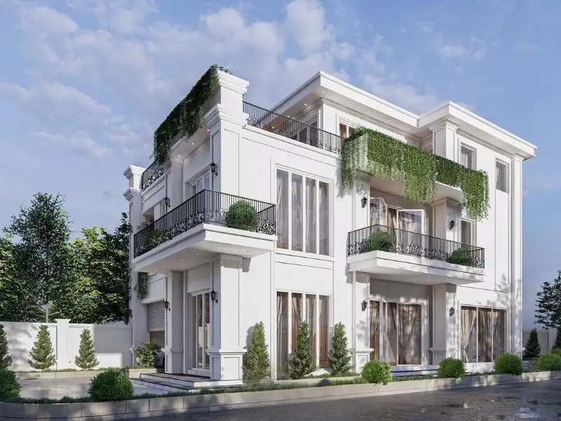 Thiết kế nhà 3 gian mái bằng mang đến nét đẹp hòa quyện giữa hiện đại và truyền thống Xây dựng Nhất Tín 1