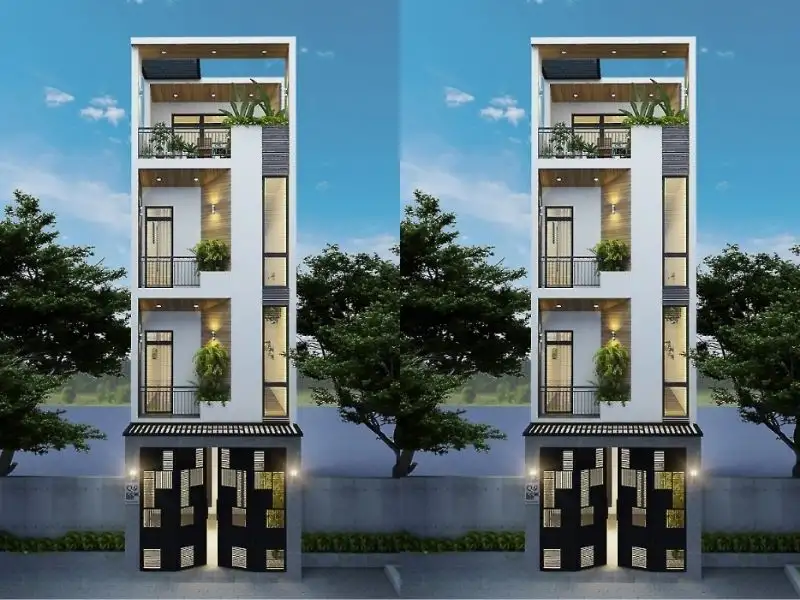 Thiết kế nhà Hiện Đại mái bằng với những đường nét tinh gọn, trẻ trung Xây dựng Nhất Tín 1