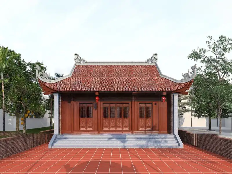 Thiết kế nhà ba gian truyền thống gìn giữ văn hóa Xây dựng Nhất Tín 1