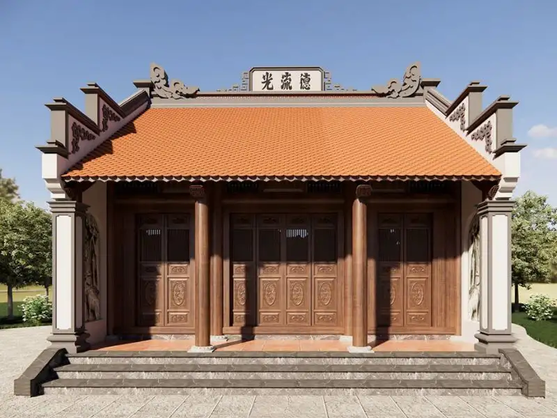 Thiết kế nhà ba gian truyền thống gìn giữ văn hóa Xây dựng Nhất Tín 1