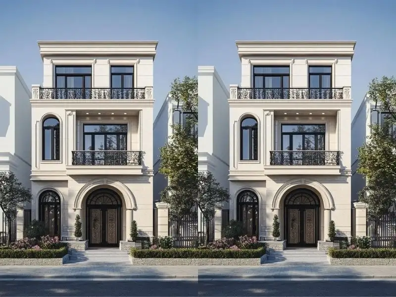 Thiết kế nhà đẹp 120m² – 150m² mái bằng có diện tích rộng rãi thoải mái Xây dựng Nhất Tín 1