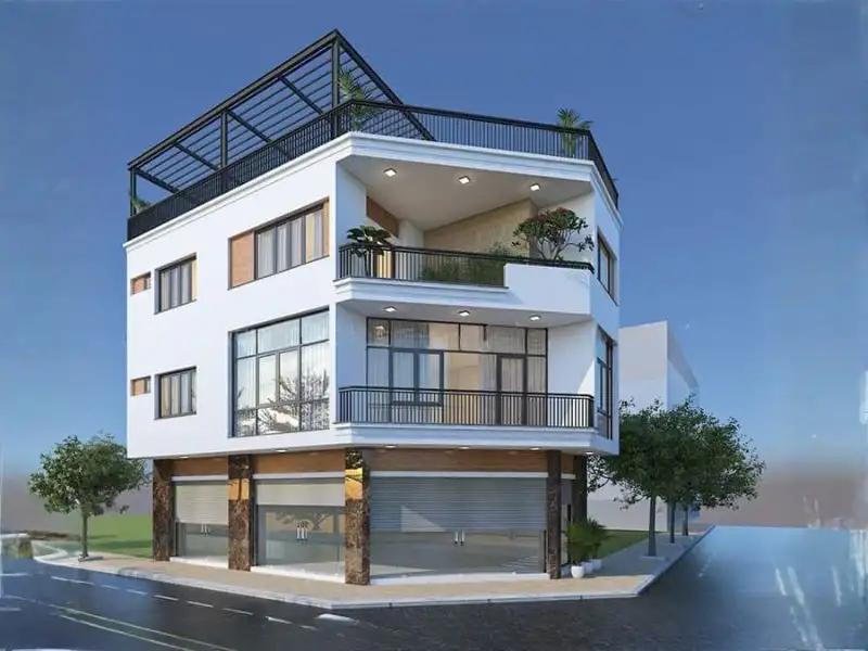 Thiết kế nhà góc 3 mặt tiền nổi bật nhờ lợi thế vị trí đắc địa Xây dựng Nhất Tín 1