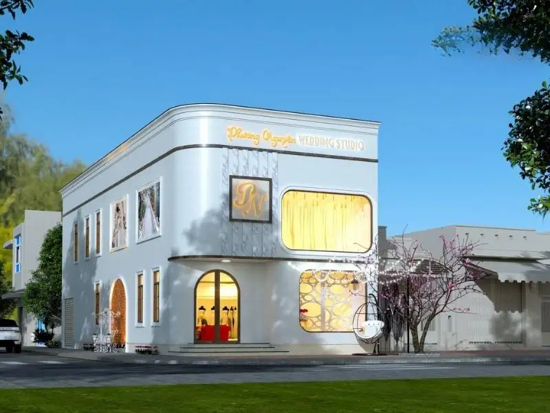 Thiết kế nhà kinh doanh đẹp phù hợp với showroom thời trang Xây dựng Nhất Tín 1