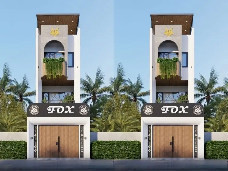 Thiết kế nhà kinh doanh spa, salon tóc, tattoo Xây dựng Nhất Tín 1