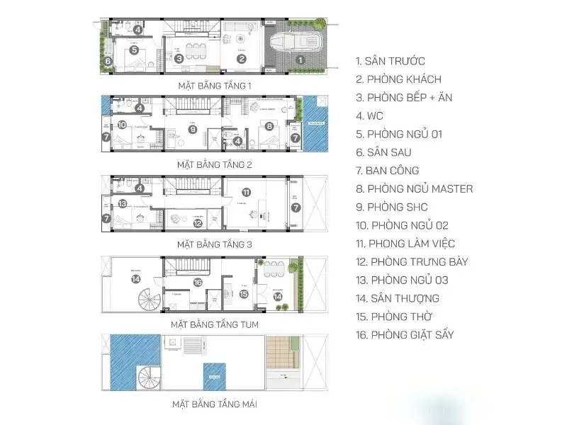 Thiết kế nhà mái bằng 3 tầng đầy cuốn hút Xây dựng Nhất Tín 2