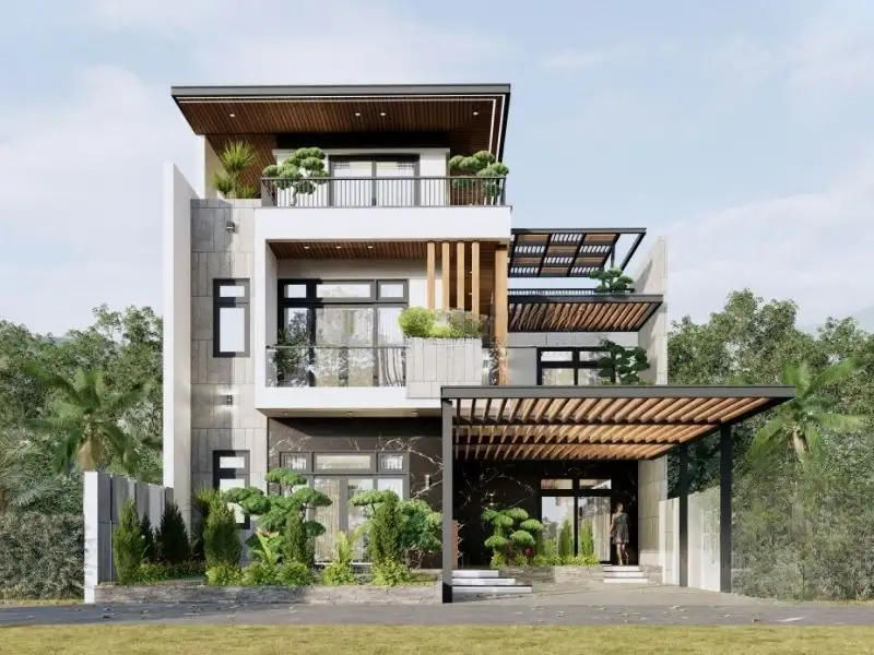 Thiết kế nhà mái bằng 3 tầng đầy cuốn hút Xây dựng Nhất Tín 2