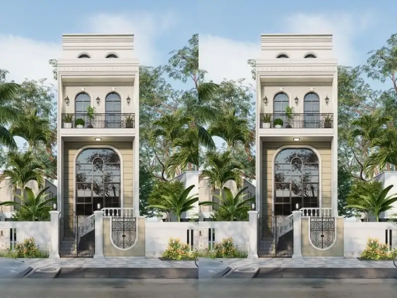 Thiết kế nhà phố mái bằng cuốn hút mọi ánh nhìn Xây dựng Nhất Tín 1