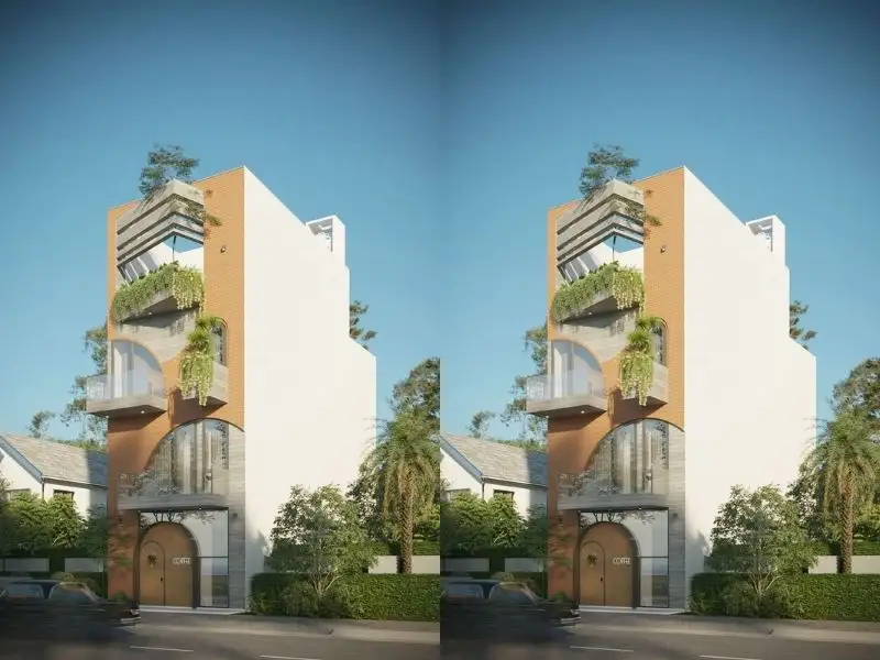 Thiết kế nhà vừa ở vừa cho thuê kinh doanh 3 tầng đảm bảo sự riêng tư Xây dựng Nhất Tín 1