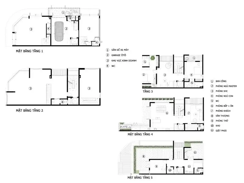 Thiết kế nhà vừa ở vừa cho thuê quy mô 4 - 6 tầng Xây dựng Nhất Tín 1