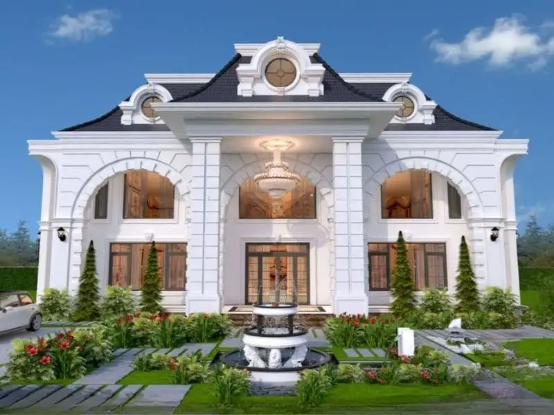 Tổng hợp những mẫu biệt thự Châu Âu Cổ Điển bề thế lộng lẫy Xây dựng Nhất Tín 1