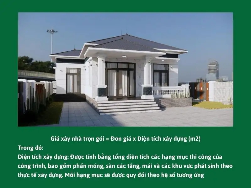 Cách tính đơn giá xây nhà trọn gói theo diện tích xây dựng (m2) Xây dựng Nhất Tín