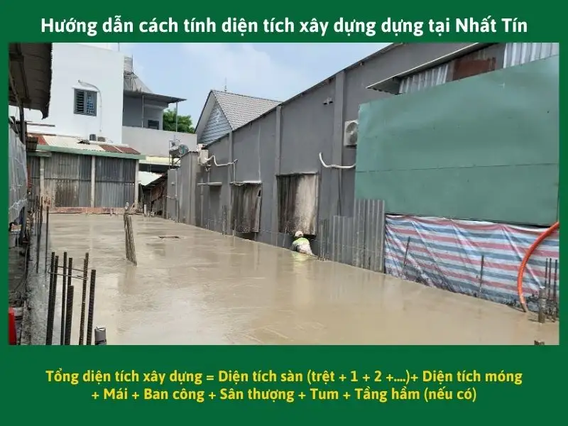 Hướng dẫn cách tính diện tích xây dựng dựng tại Nhất Tín Xây dựng Nhất Tín