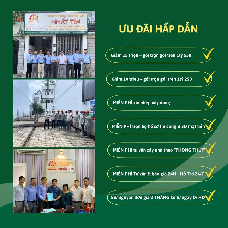 Ưu đãi khi sử dụng dịch vụ phần thô tphcm của xây dựng Nhất Tín