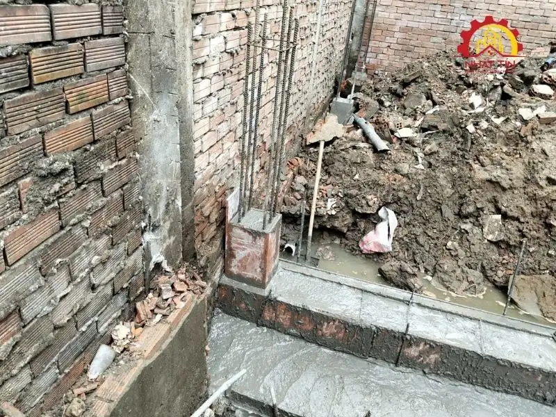 Các hạng mục kết cấu được triển khai tại công trường Xây dựng Nhất Tín 1