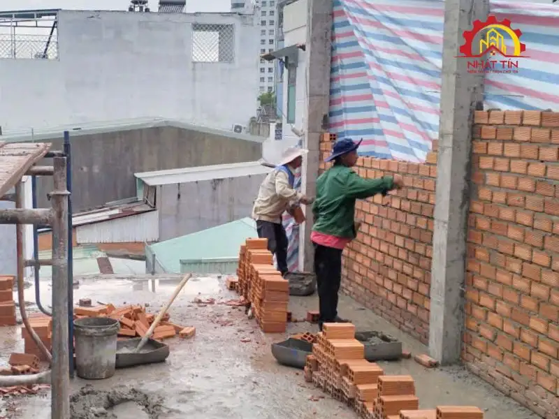 Các hạng mục kết cấu được triển khai tại công trường Xây dựng Nhất Tín 1