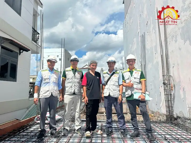 Các hạng mục kết cấu được triển khai tại công trường Xây dựng Nhất Tín 1