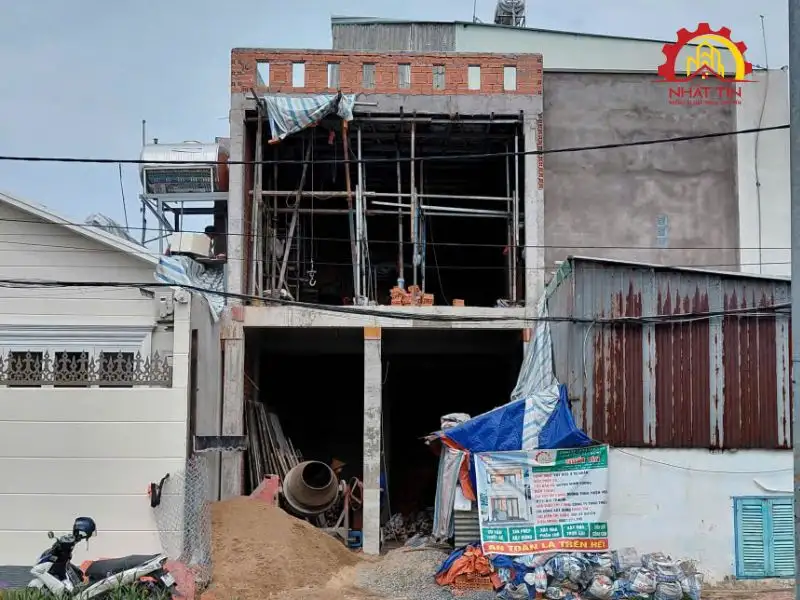 Công trình bắt đầu hình thành từ các hạng mục kết cấu đầu tiên Xây dựng Nhất Tín 1