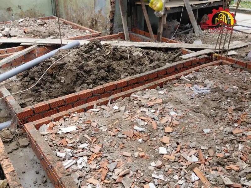 Công trình bắt đầu hình thành từ các hạng mục kết cấu đầu tiên Xây dựng Nhất Tín 1