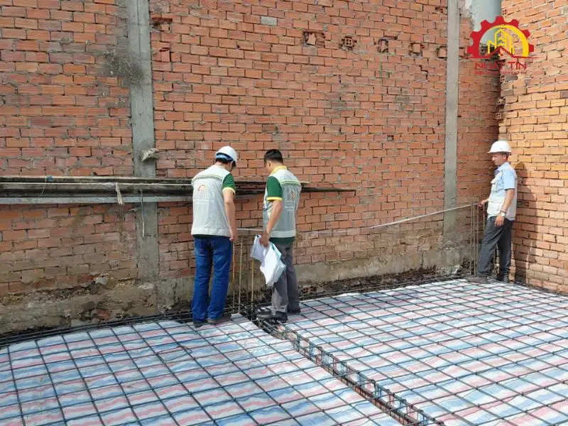 Công trình bắt đầu hình thành từ các hạng mục kết cấu đầu tiên Xây dựng Nhất Tín 1