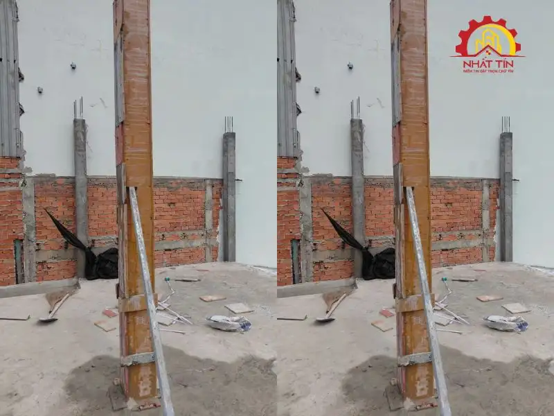 Công trình bắt đầu hình thành từ các hạng mục kết cấu đầu tiên Xây dựng Nhất Tín 1