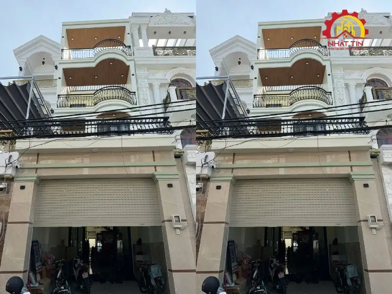 Giai đoạn hoàn thiện – Diện mạo ngôi nhà dần được hoàn chỉnh trước khi bàn giao Xây dựng Nhất Tín 1
