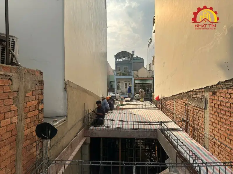 Giai đoạn phần thô - Nền tảng hình thành ngôi nhà Xây dựng Nhất Tín 1