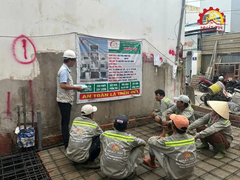 Giai đoạn phần thô - Nền tảng hình thành ngôi nhà Xây dựng Nhất Tín 1