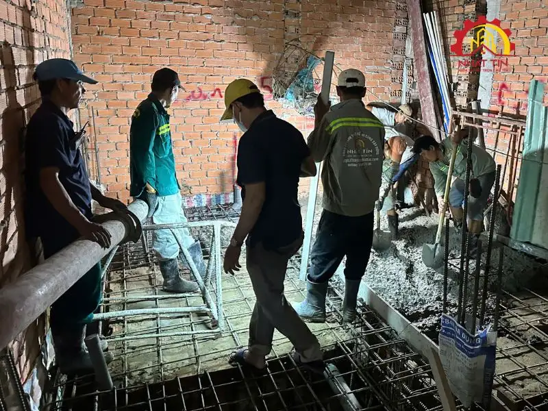 Giai đoạn phần thô - Nền tảng hình thành ngôi nhà Xây dựng Nhất Tín 1