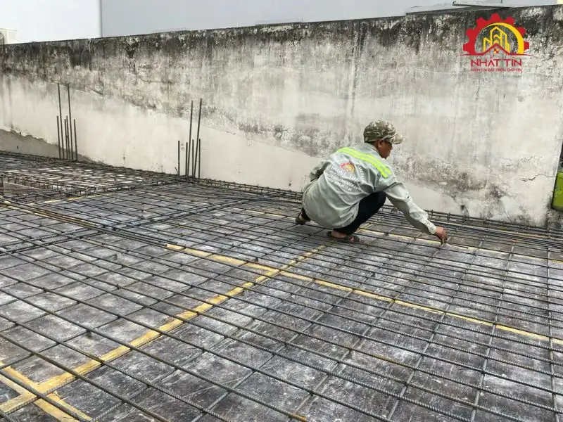 Giai đoạn thi công phần thô – Từng bước dựng nên khung nhà vững chắc Xây dựng Nhất Tín 1