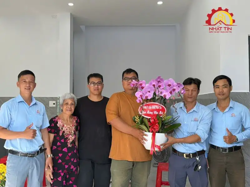 Nghiệm thu và bàn giao công trình cho gia đình sử dụng Xây dựng Nhất Tín 1