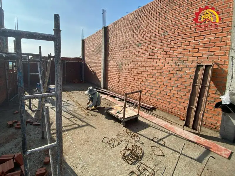 Quá trình thi công phần thô - Đảm bảo kỹ thuật và tiến độ Xây dựng Nhất Tín 1