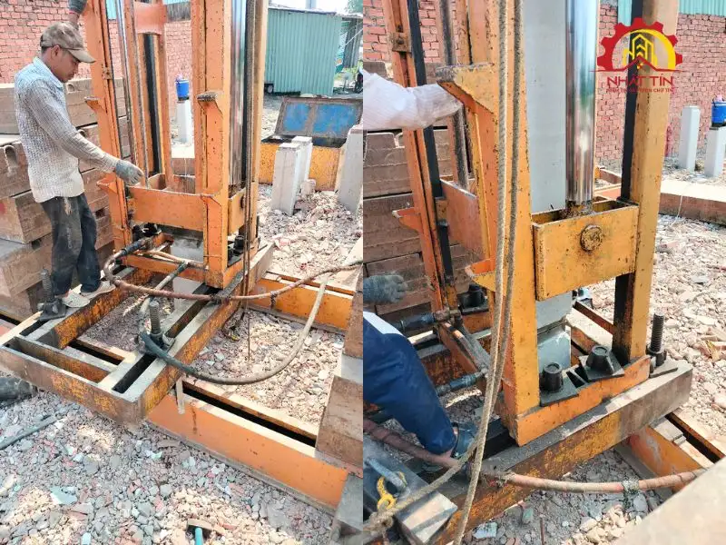 Quá trình thi công phần thô - Đảm bảo kỹ thuật và tiến độ Xây dựng Nhất Tín 1