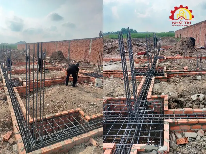 Quá trình thi công phần thô - Đảm bảo kỹ thuật và tiến độ Xây dựng Nhất Tín 1