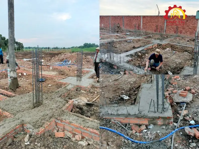 Quá trình thi công phần thô - Đảm bảo kỹ thuật và tiến độ Xây dựng Nhất Tín 1