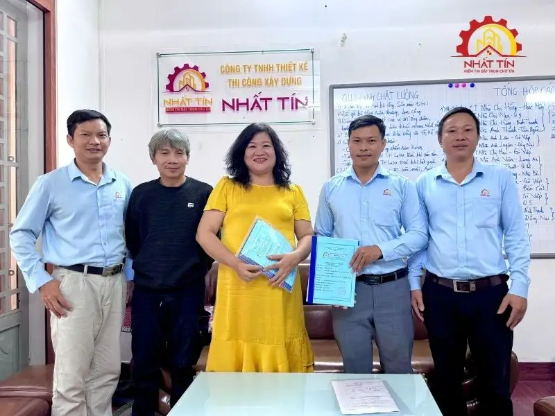 Quy mô xây dựng và phương án được thống nhất cùng gia chủ Xây dựng Nhất Tín 1