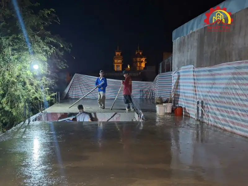 Thi công phần thô – Ngôi nhà dần thành hình theo bản vẽ Xây dựng Nhất Tín 1