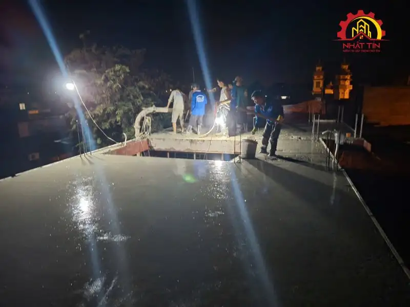 Thi công phần thô – Ngôi nhà dần thành hình theo bản vẽ Xây dựng Nhất Tín 1