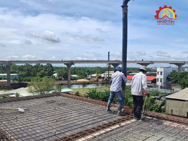 Từng bước thi công phần thô – Khi bản vẽ dần hiện diện trên công trình Xây dựng Nhất Tín 1