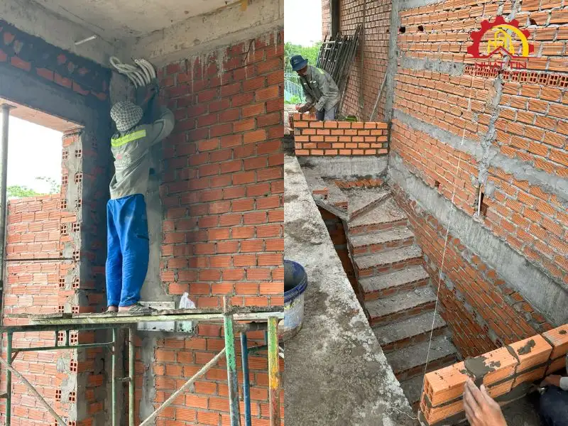 Từng bước thi công phần thô – Khi bản vẽ dần hiện diện trên công trình Xây dựng Nhất Tín 1