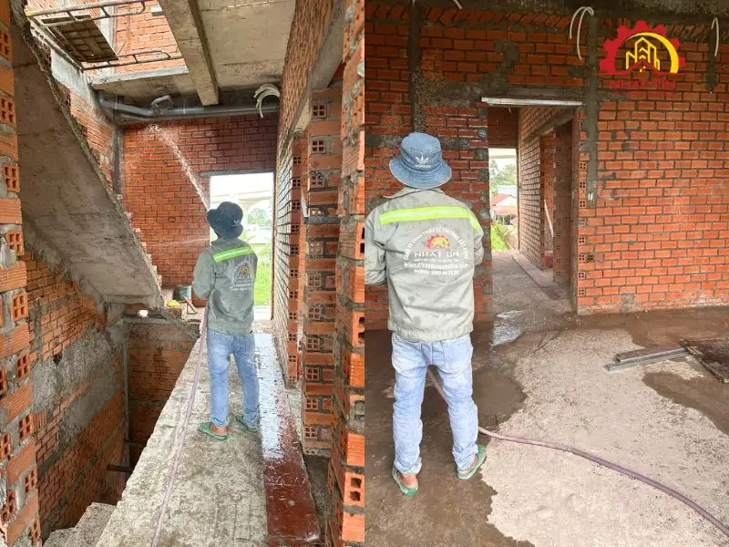 Từng bước thi công phần thô – Khi bản vẽ dần hiện diện trên công trình Xây dựng Nhất Tín 1