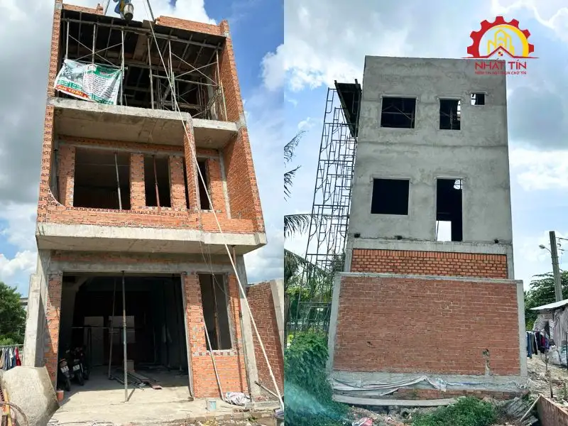 Từng bước thi công phần thô – Khi bản vẽ dần hiện diện trên công trình Xây dựng Nhất Tín 1