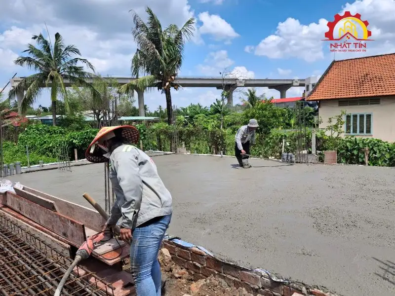 Từng bước thi công phần thô – Khi bản vẽ dần hiện diện trên công trình Xây dựng Nhất Tín 1