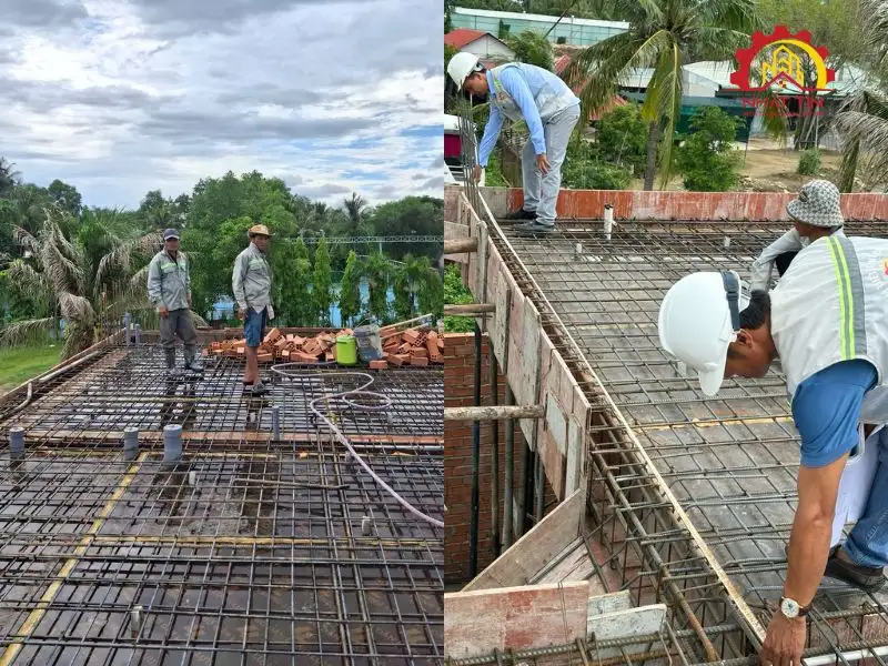 Từng bước thi công phần thô – Khi bản vẽ dần hiện diện trên công trình Xây dựng Nhất Tín 1