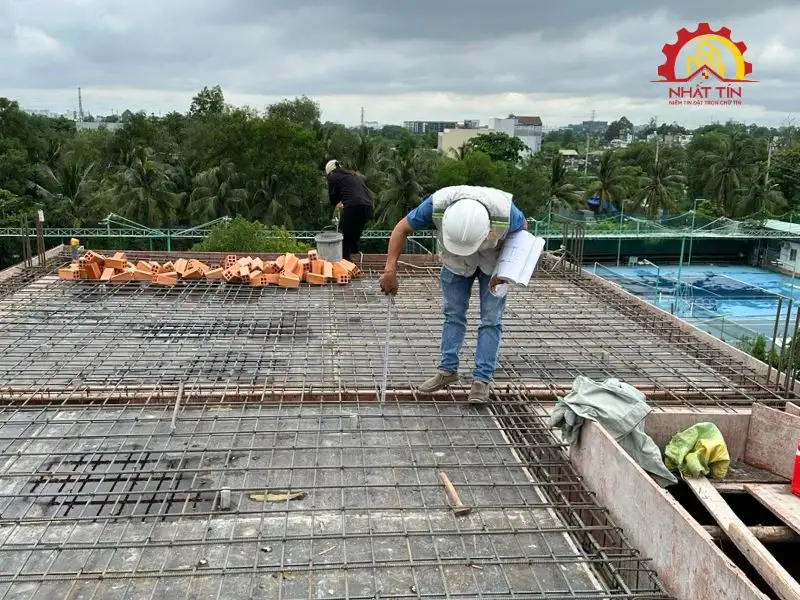 Từng bước thi công phần thô – Khi bản vẽ dần hiện diện trên công trình Xây dựng Nhất Tín 1