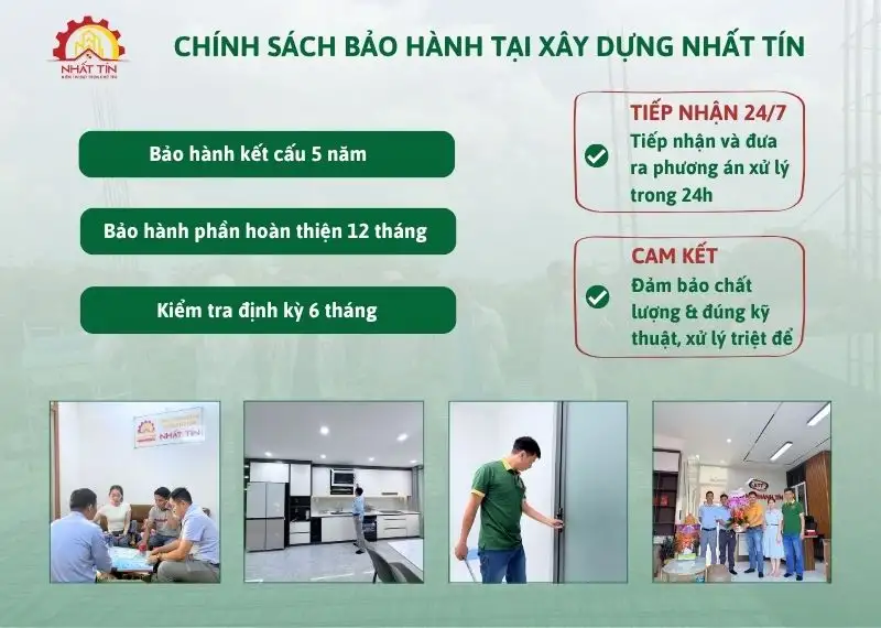 Chính sách bảo hành tại Xây dựng Nhất Tín