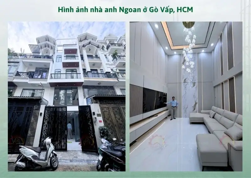 Công trình trọn gói nhà anh Ngoan ở Gò Vấp (Cũ), TPHCM Xây dựng Nhất Tín